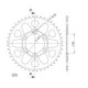 Supersprox Rear Sprocket Alu RAL-1489:44 Black
