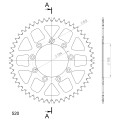 Supersprox Rear Sprocket Alu RAL-151:52 Black