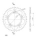 Supersprox Rear Sprocket Alu RAL-1800:44 Black