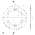 Supersprox Rear Sprocket Alu RAL-245:43 Silver