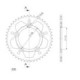 Supersprox Rear Sprocket Alu RAL-302:46 Black