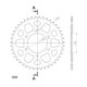 Supersprox Rear Sprocket Alu RAL-404:43 Red