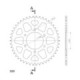 Supersprox Rear Sprocket Alu RAL-404:46 Red