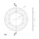 Supersprox Rear Sprocket Alu RAL-405:42 Red