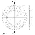 Supersprox Rear Sprocket Alu RAL-405:43 Red