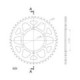 Supersprox Rear Sprocket Alu RAL-480:47 Red