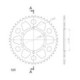 Supersprox Rear Sprocket Alu RAL-486:48 Blue