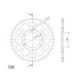 Supersprox Rear Sprocket Alu RAL-488:43 Black