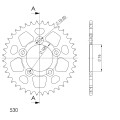 Supersprox Rear Sprocket Alu RAL-7090:40 Black