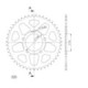 Supersprox Rear Sprocket Alu RAL-7091:46 Red