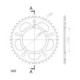 Supersprox Rear Sprocket Alu RAL-7:42 Blue