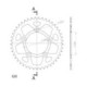 Supersprox Rear Sprocket Alu RAL-743:45 Red