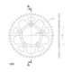 Supersprox Rear Sprocket Alu RAL-743:46 Black