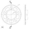Supersprox Rear Sprocket Alu RAL-7:45 Blue