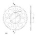 Supersprox Rear Sprocket Alu RAL-829:47 Black