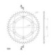 Supersprox Rear Sprocket Alu RAL-990:43 Silver