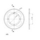 Supersprox Rear Sprocket Alu RAL-998:49 Gold