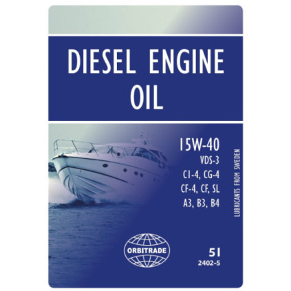 Orbitrade, Diesel engine oil 15W40 5L