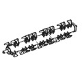Bronco Rotor for flail mower 77-12490. w/o flails
