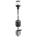 Wall-mounting black combined lightpole 100 cm