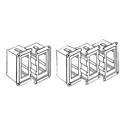 Right/left plastic receptacle