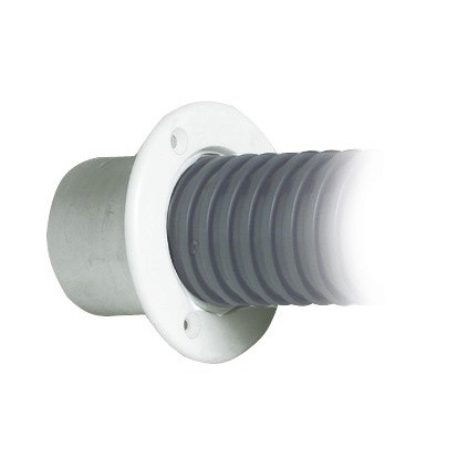 Cables PVC flexible pipe white (10 mt roll)