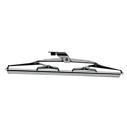 SS windshield blade w. silicone flap 405 mm