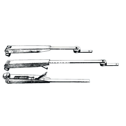SS adjustable telescopic wiper arm 457/610 mm