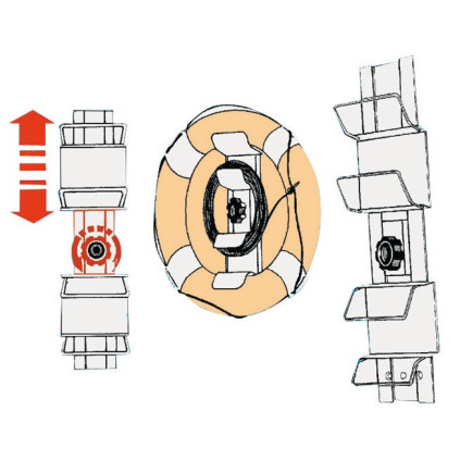Osculati Ringbuoy square bracket