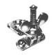 Chromed brass wing nut