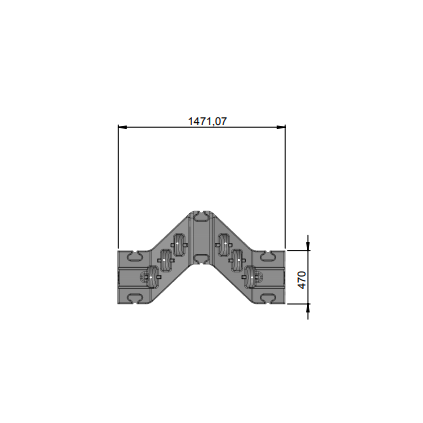 JetPort Flexi module small, grey