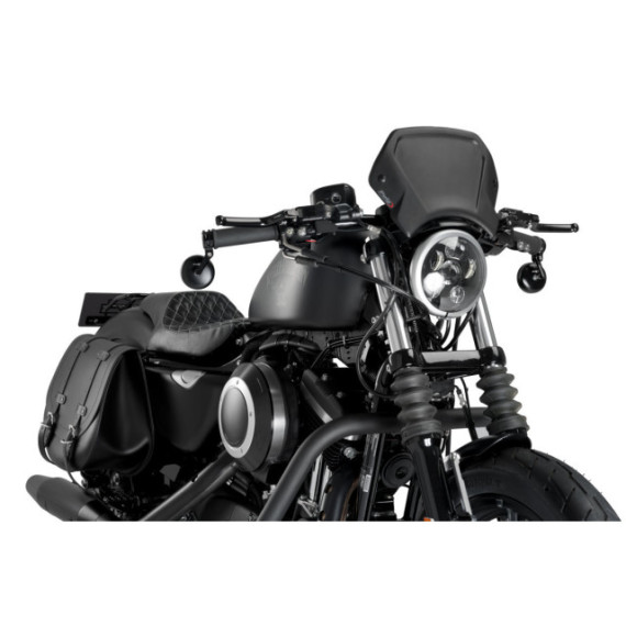 Puig Aluminium Front Plate For Harley Davidson C/Black