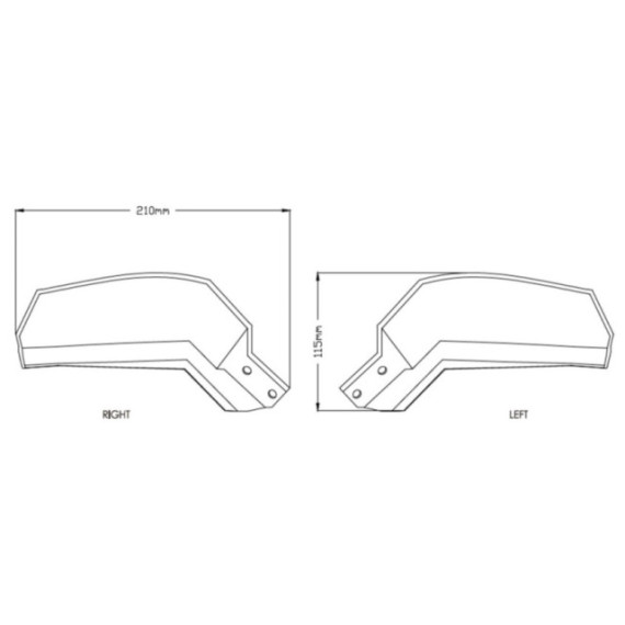 Puig Hand Guards Yamaha Mt-09 Tracer 18'- C/Clear
