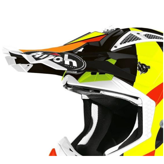 Airoh Aviator ACE Peak Trick black gloss