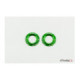 Puig set of green aluminium rings for PHB swing protector