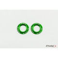 Puig set of green aluminium rings for PHB swing protector