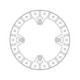 Moto-Master Halo Brakedisc front Honda: XRV750, Africa Twin