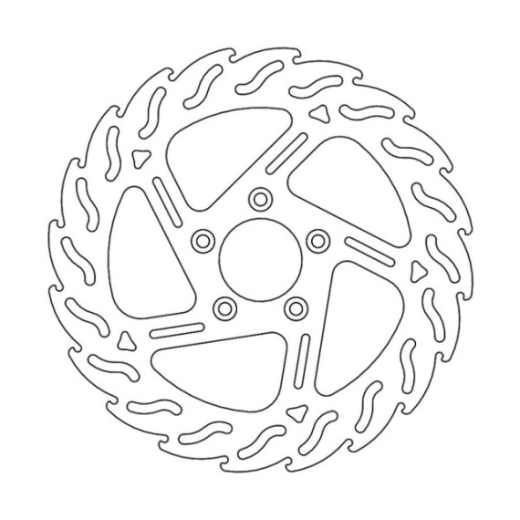 Moto-Master Harley Flame Brakedisc left Ø292 (front, 8.7mm holes)