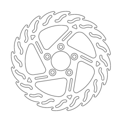 Moto-Master Harley Flame Brakedisc left Ø292 (rear, 10.2mm holes)