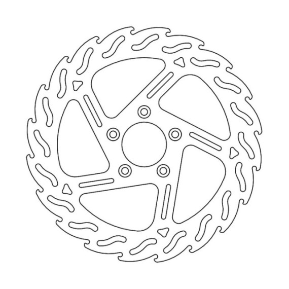 Moto-Master Harley Flame Brakedisc left Ø300 (front, 8.7mm holes)