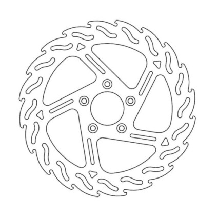 Moto-Master Harley Flame Brakedisc right Ø300 (front, 8.7mm holes)