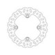 Moto-Master Nitro Brakedisc rear Honda: XR250/400/600/650L, Kawasaki: KFX400