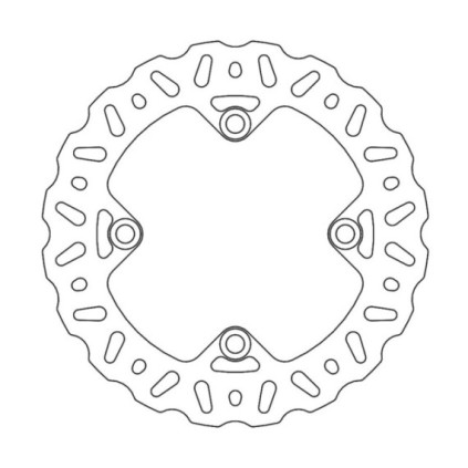 Moto-Master Nitro Brakedisc rear Honda: XR250/400/600/650L, Kawasaki: KFX400