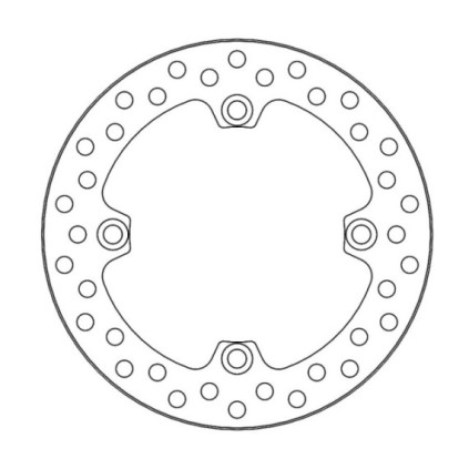 Moto-Master Vintage Brakedisc rear Honda: CR125 (1989-1987), CR250 (1989-1996), 