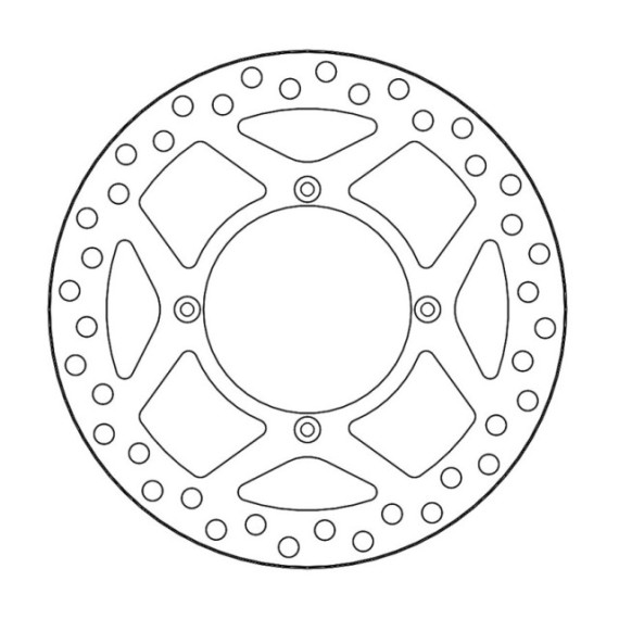 Moto-Master Vintage Brakedisc front Kawasaki: KX125/250 (1989-2002), KX500 (1989