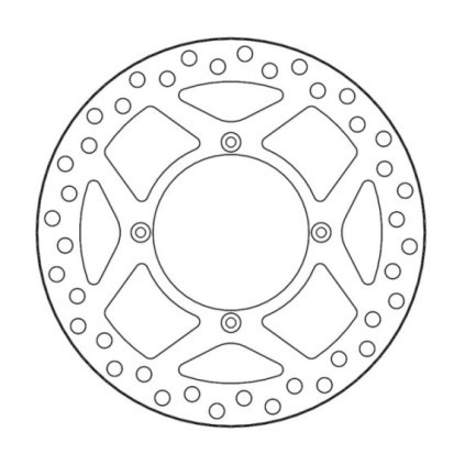 Moto-Master Vintage Brakedisc front Kawasaki: KX125/250 (1989-2002), KX500 (1989