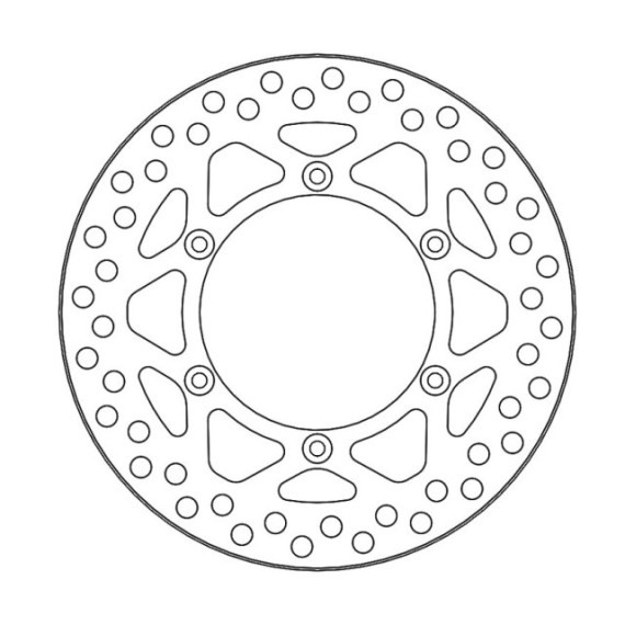 Moto-Master Vintage Brakedisc rear Kawasaki: KX125/250 (1989-2001), KX500 (1989-
