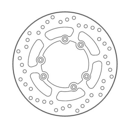 Moto-Master Vintage Brakedisc rear KTM: MX125/250/300/350 (1986-1989)