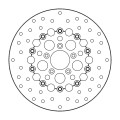 Moto-Master Harley Kingman Brakedisc kelluva Ø300 teräs keskiö (8,7mm holes)