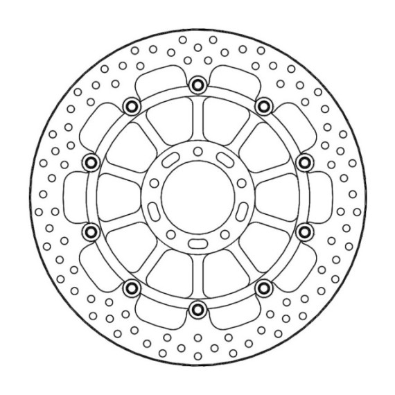 Moto-Master Halo Brakedisc front right Ducati: Monster 1200 S/R, Multistrada 120